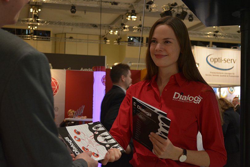 Dialoga stand at CCW in Berlin