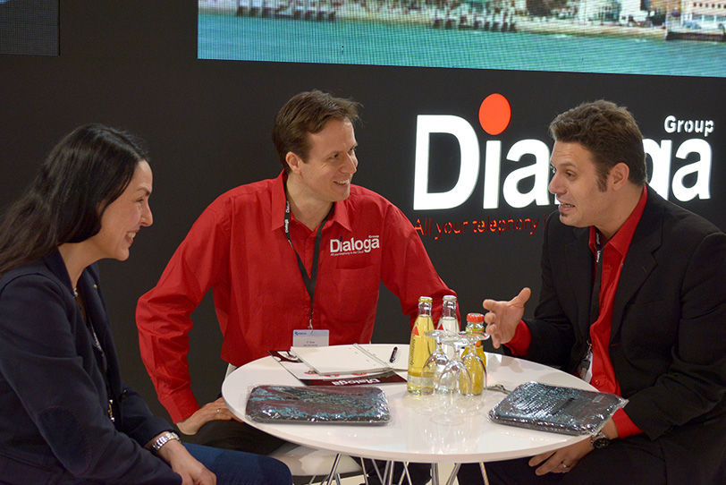 Dialoga stand at CCW in Berlin