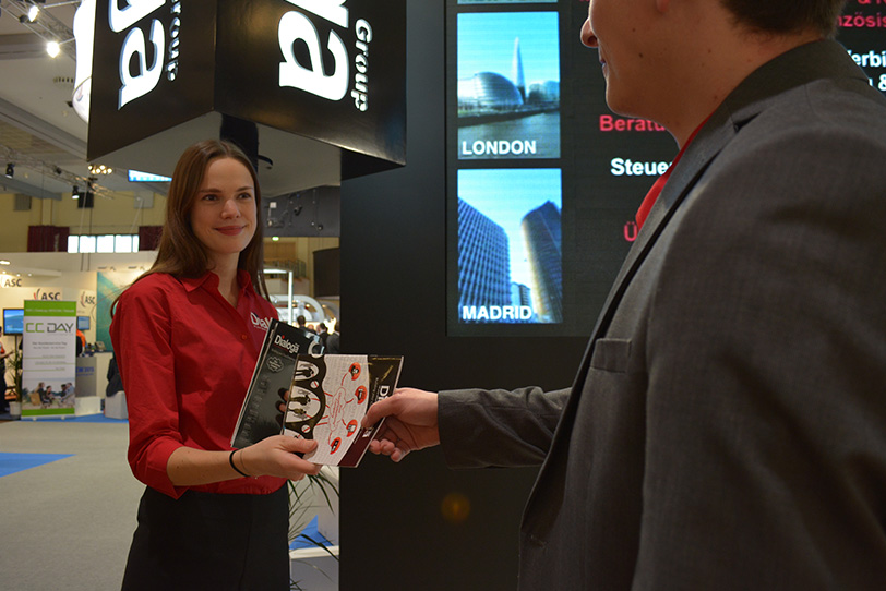Dialoga stand at CCW in Berlin