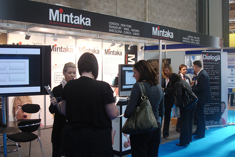 Dialoga Stand at Call Centre Customer Management in Birmingham