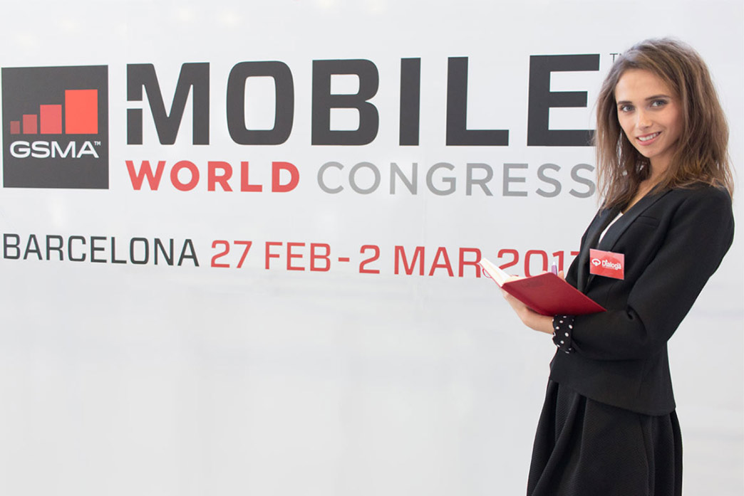 Dialoga Stand at Mobile World Congress in Barcelona
