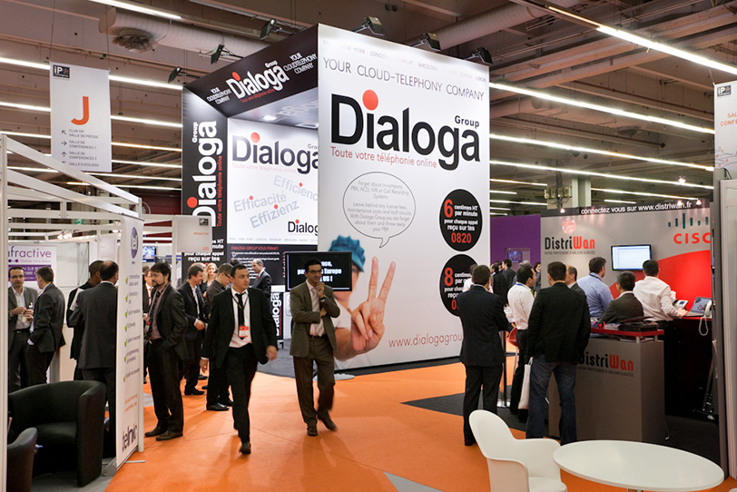 Dialoga Stand at IP Convergence in Paris