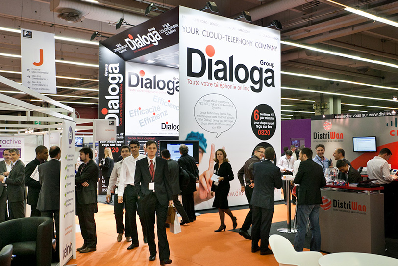 Dialoga Stand at IP Convergence in Paris