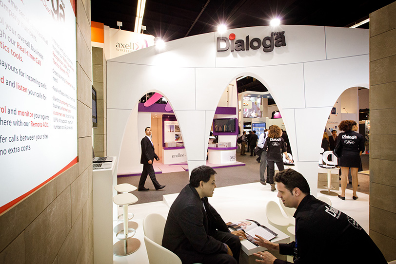 Dialoga Stand at Mobile World Congress in Barcelona