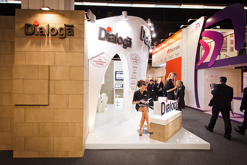 Dialoga Stand at Mobile World Congress in Barcelona