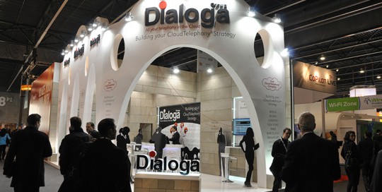 Dialoga Stand at Mobile World Congress in Barcelona