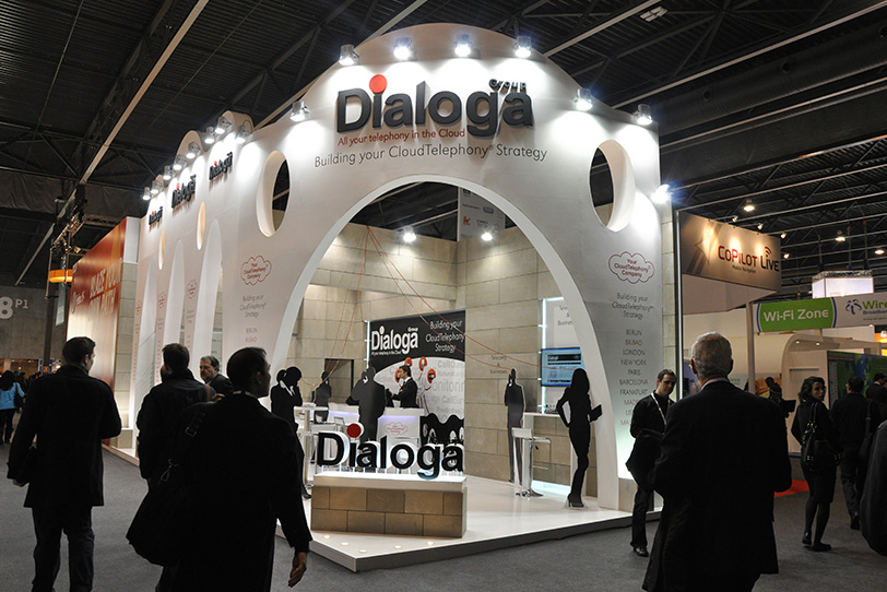 Dialoga Stand at Mobile World Congress in Barcelona