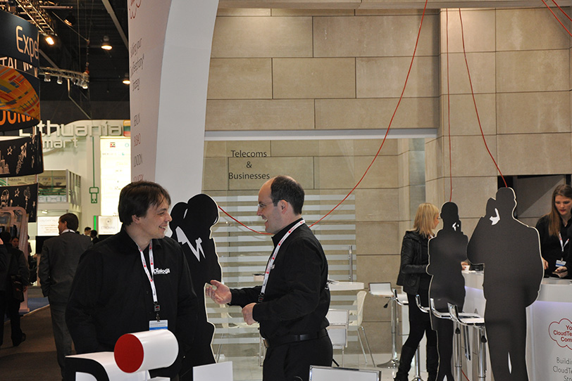 Dialoga Stand at Mobile World Congress in Barcelona