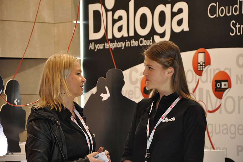 Dialoga Stand at Mobile World Congress in Barcelona