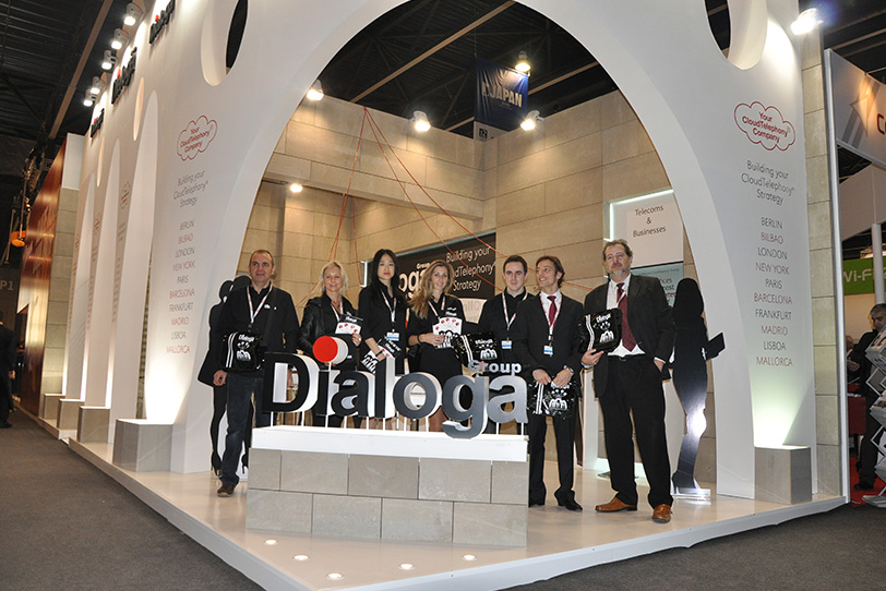Dialoga Stand at Mobile World Congress in Barcelona