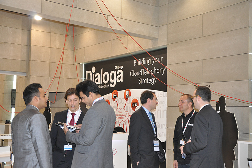 Dialoga Stand at Mobile World Congress in Barcelona