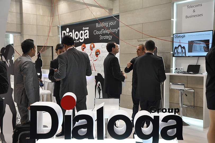 Dialoga Stand at Mobile World Congress in Barcelona