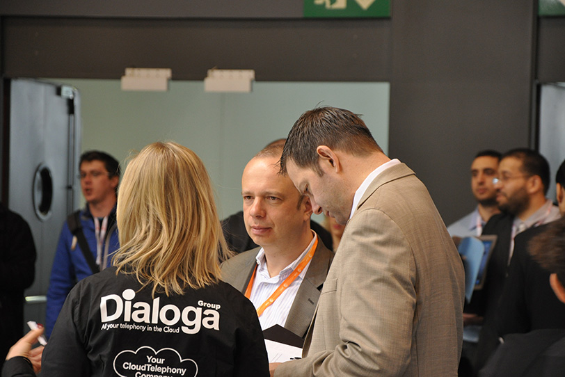 Dialoga Stand at Mobile World Congress in Barcelona