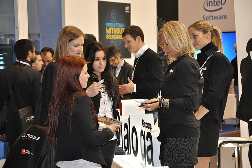 Dialoga Stand at Mobile World Congress in Barcelona