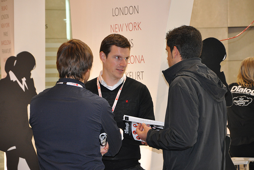 Dialoga Stand at Mobile World Congress in Barcelona