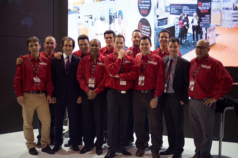 Dialoga stand at Mobile World Congress in Barcelona
