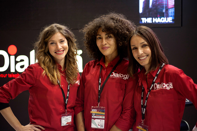 Dialoga stand at Mobile World Congress in Barcelona