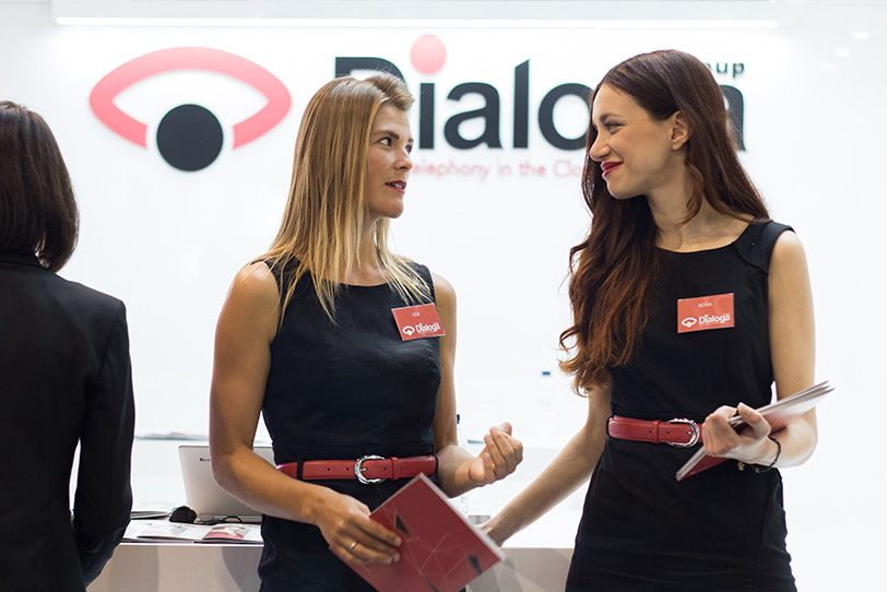 Dialoga stand at Mobile World Congress in Barcelona