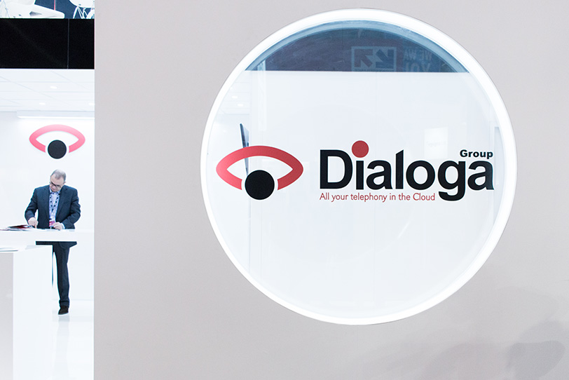 Dialoga stand at Mobile World Congress in Barcelona