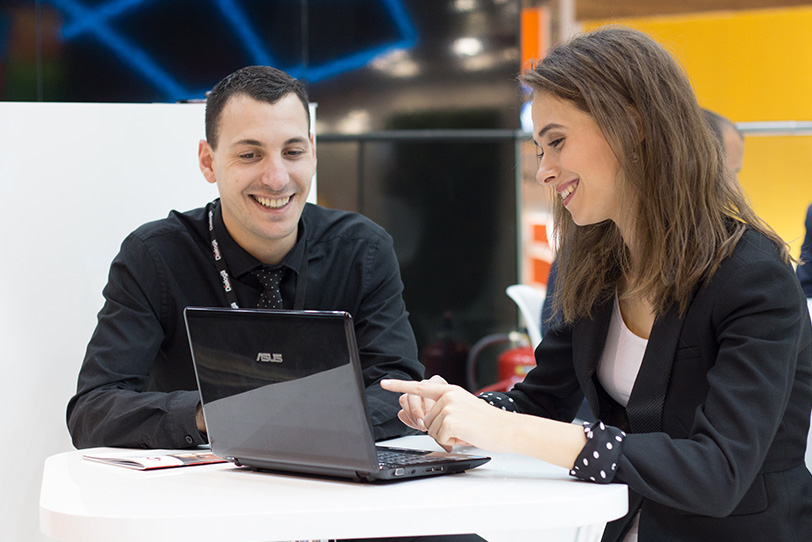 Dialoga stand at Mobile World Congress in Barcelona