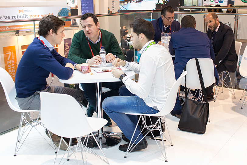 Dialoga stand at Mobile World Congress in Barcelona