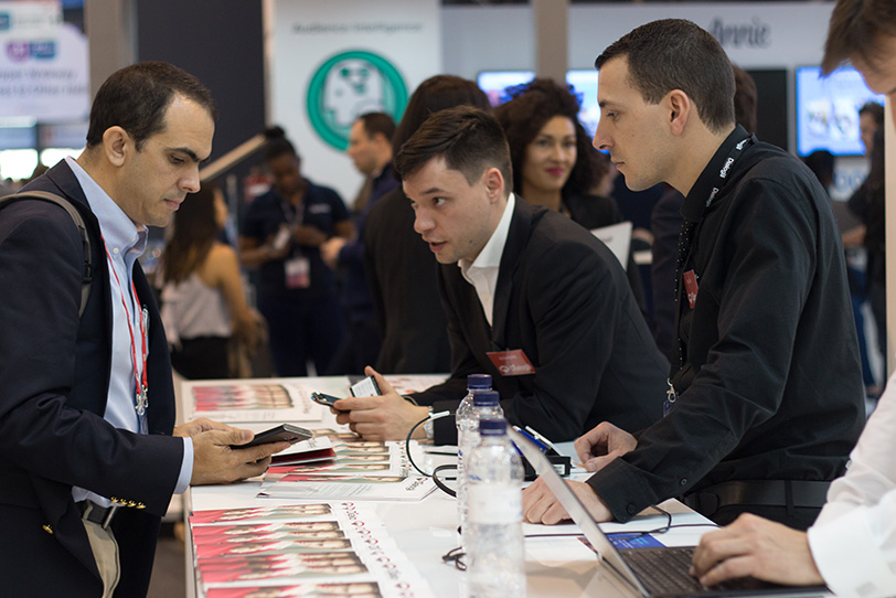 Dialoga stand at Mobile World Congress in Barcelona