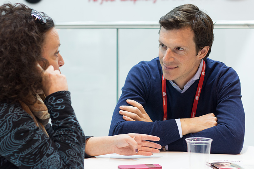 Dialoga stand at Mobile World Congress in Barcelona