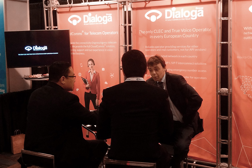 Dialoga stand at International Telecoms Week 2016