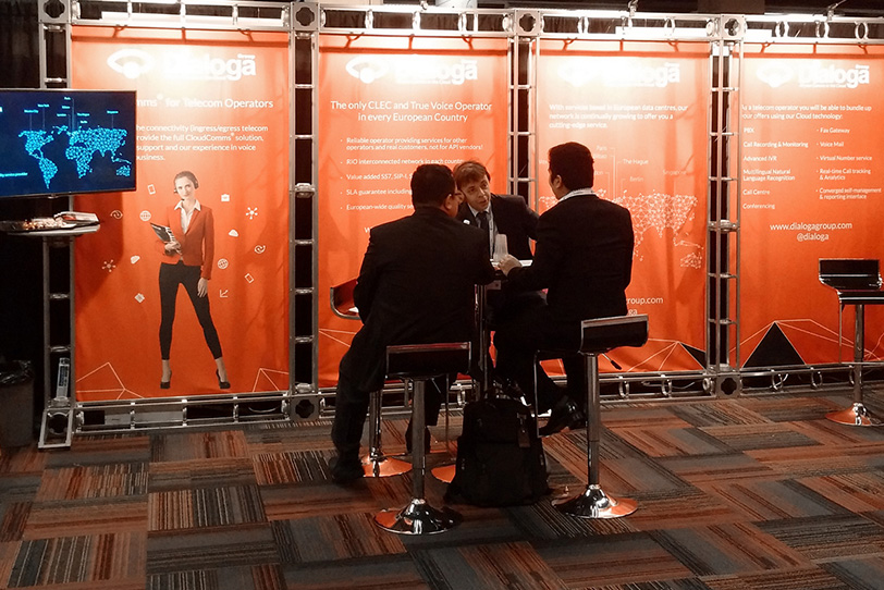 Dialoga stand at International Telecoms Week 2016